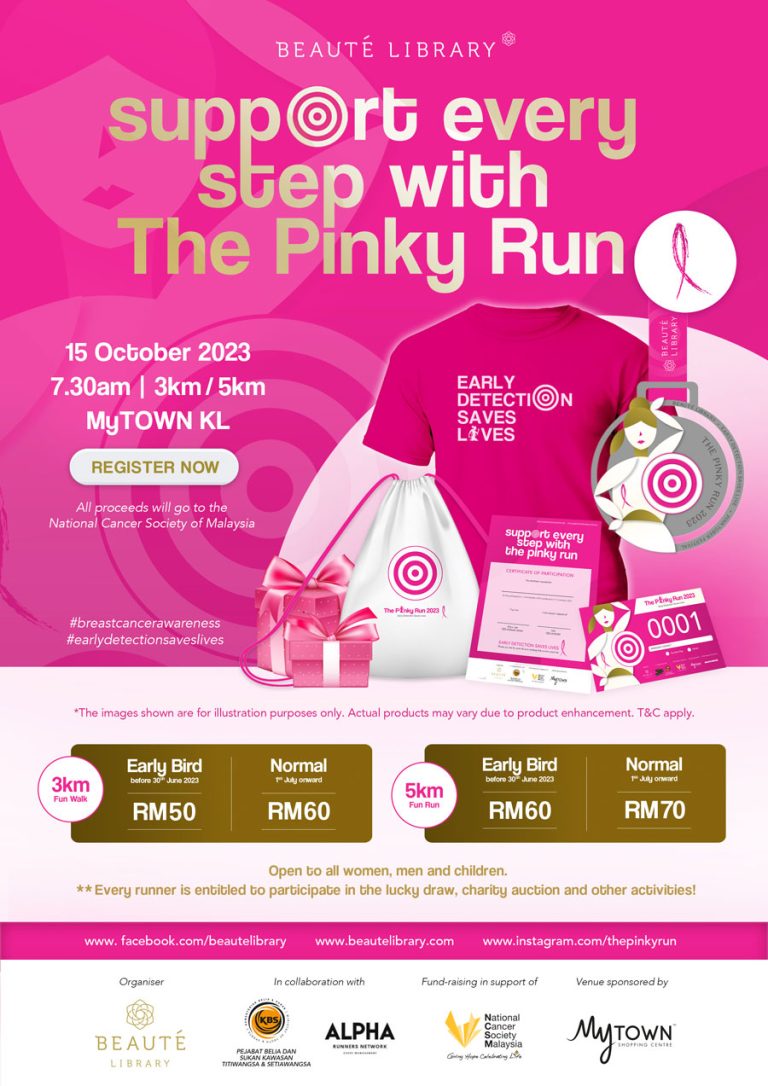 Beauté Library anjur Pinktober Festival dan The Pinky Run 2023, bawa mesej kesedaran kanser payudara